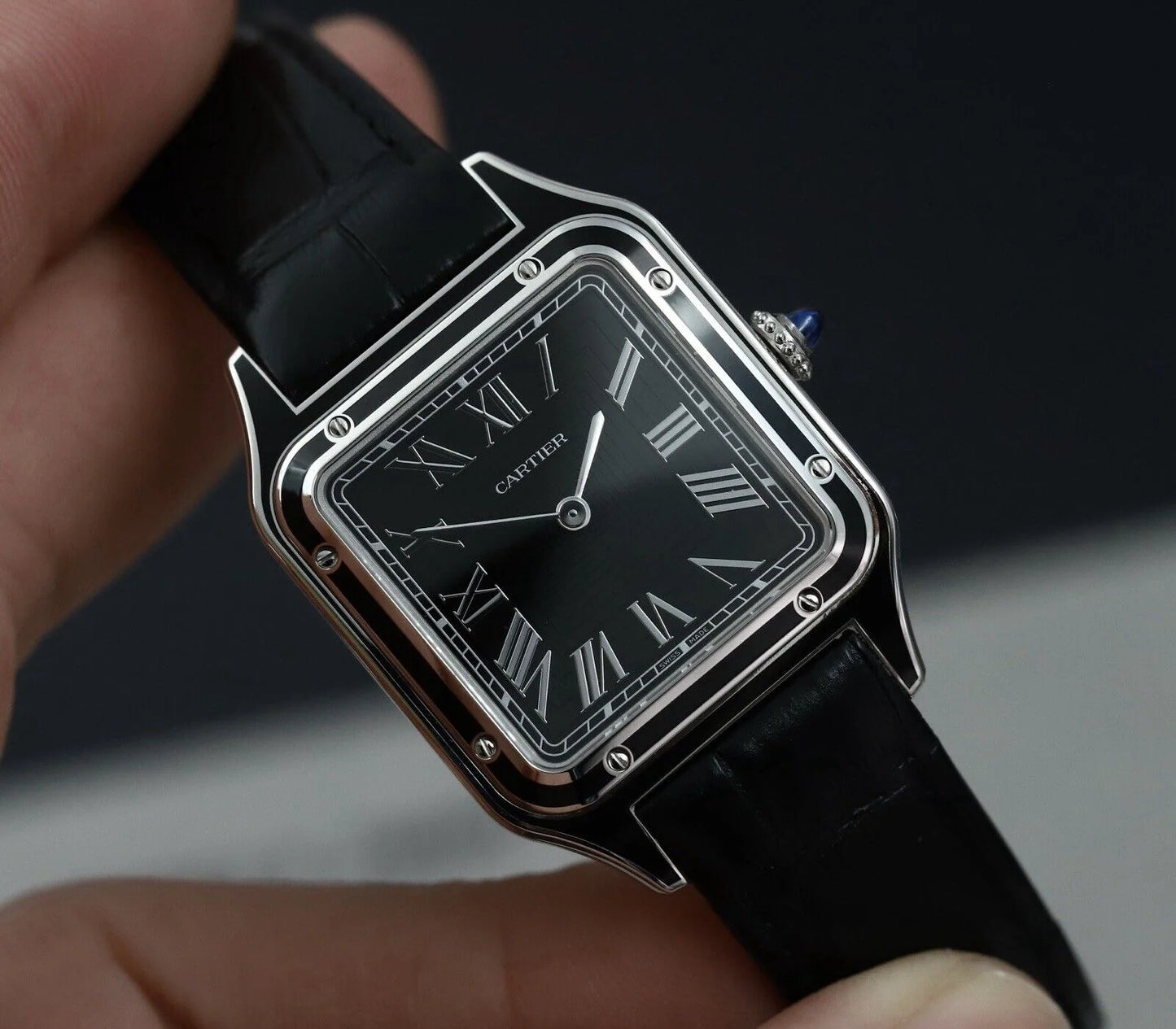 Cartier Santos Dumont Black Lacquer WSSA0046 - 2024