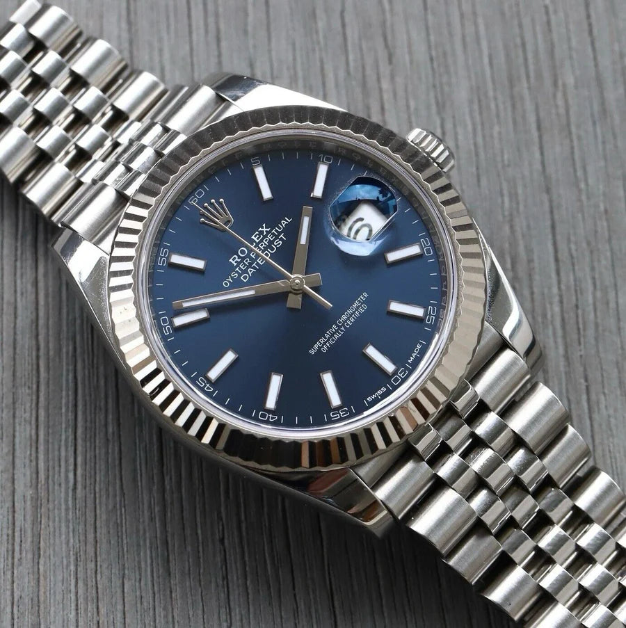 Rolex Datejust 41 DJ41 Blue Stick Jubilee 126334 - 2017