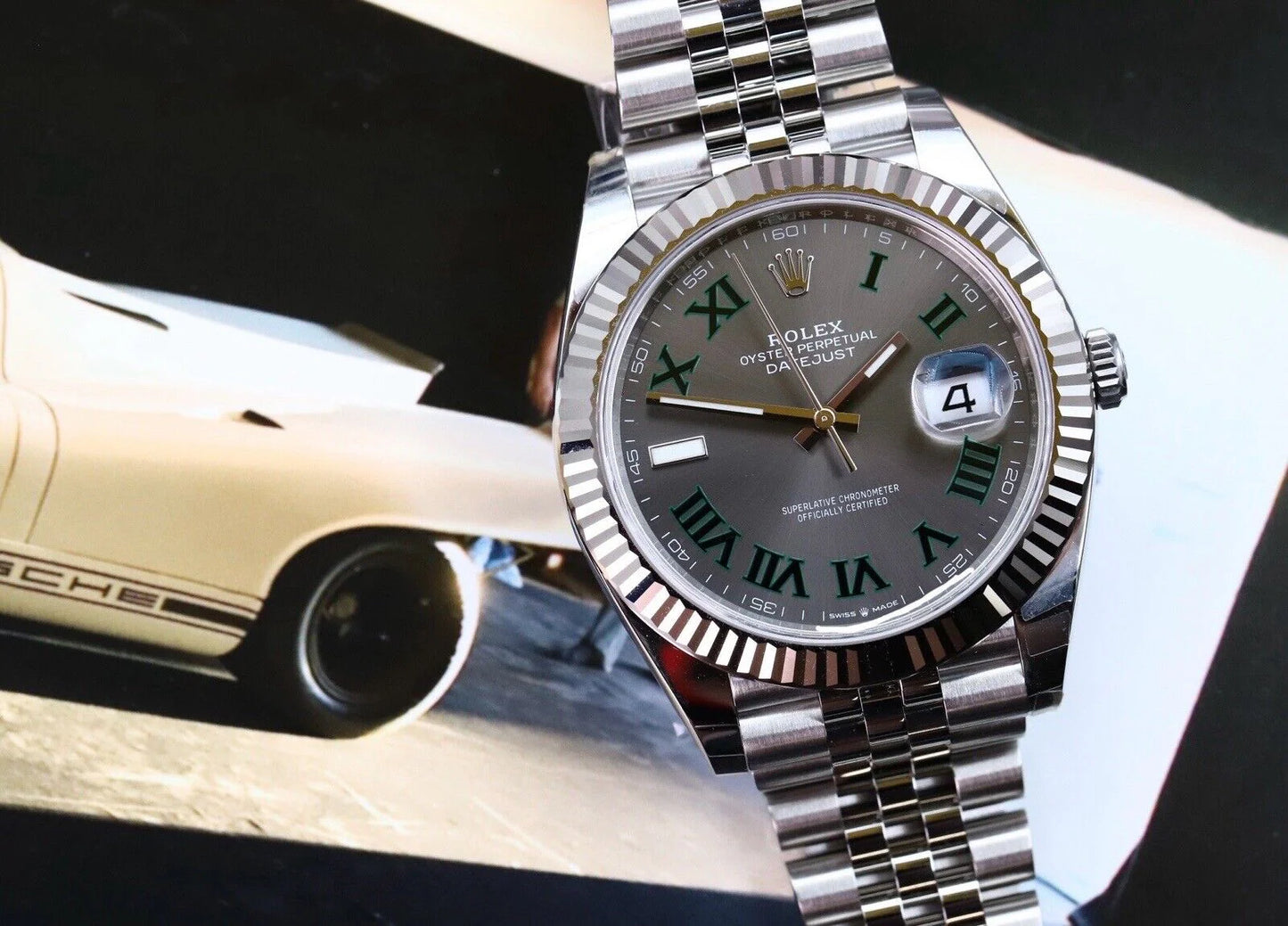 Rolex Datejust 41 DJ41 Wimbledon Dial on Jubilee 126334 – 2021