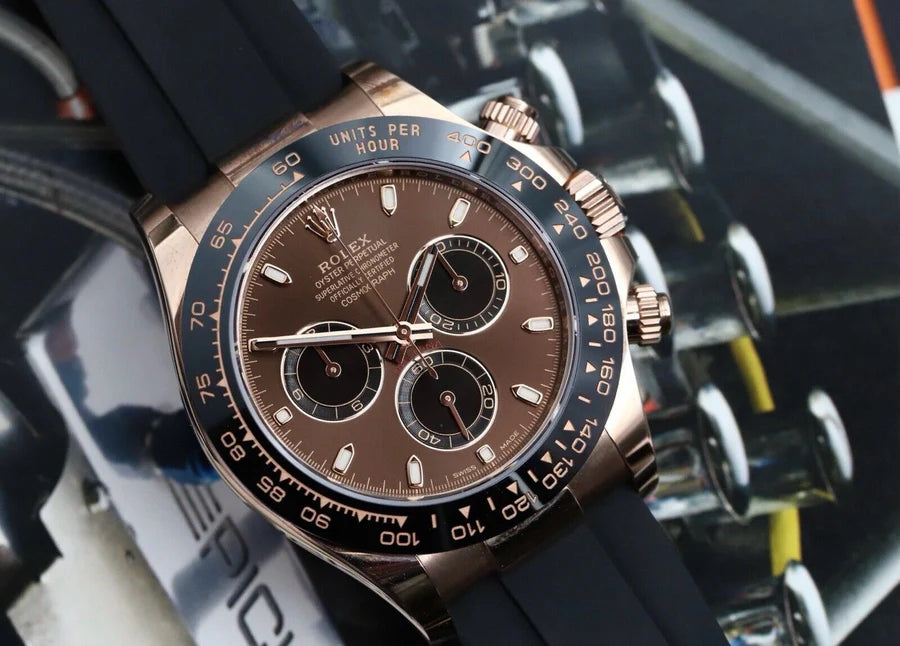 Rolex Daytona Everose Gold Oysterflex Chocolate Dial 116515LN - 2021