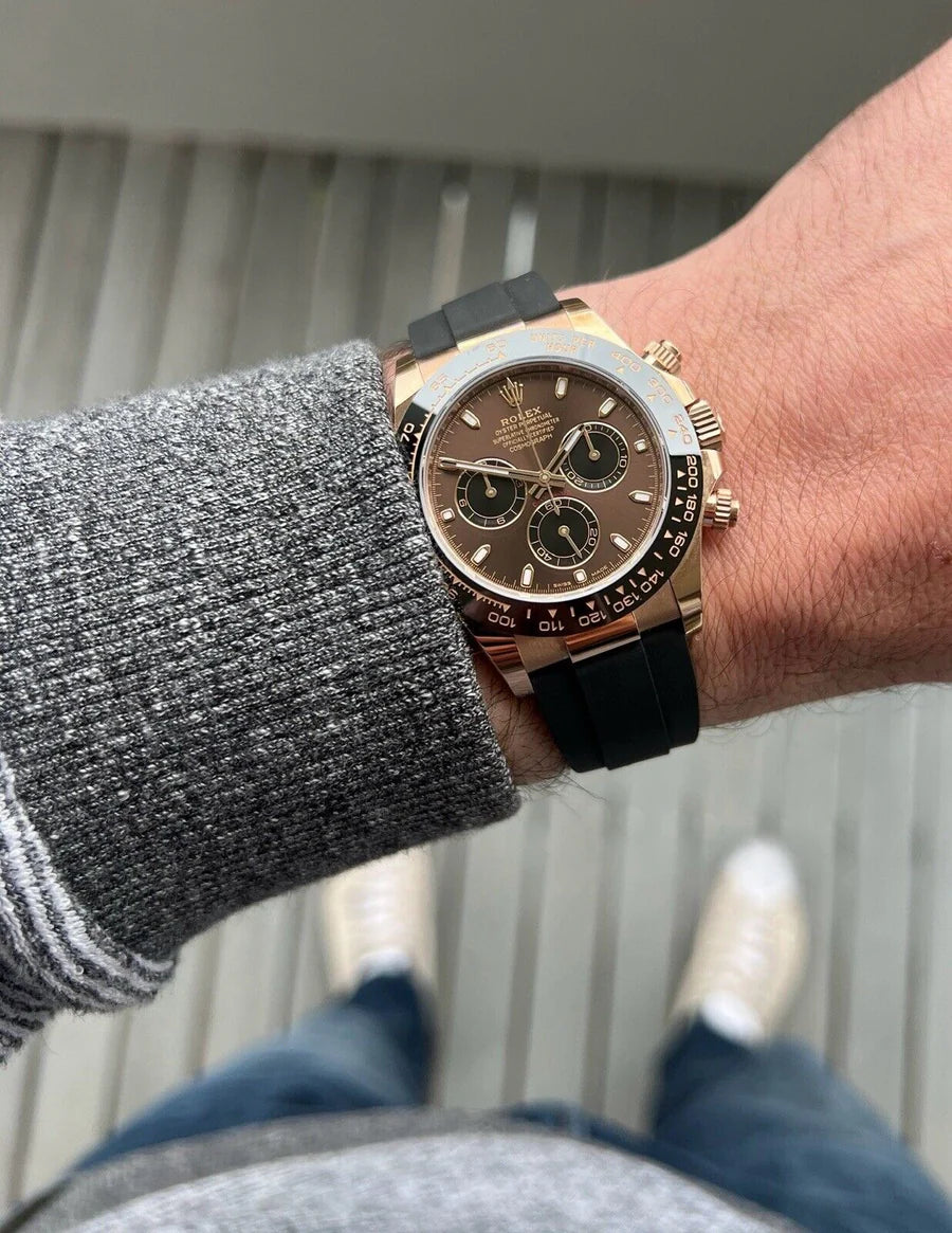 Rolex Daytona Everose Gold Oysterflex Chocolate Dial 116515LN - 2021