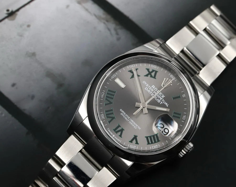 Rolex Oyster Perpetual Datejust 36 Wimbledon Oyster Smooth Bezel 126200