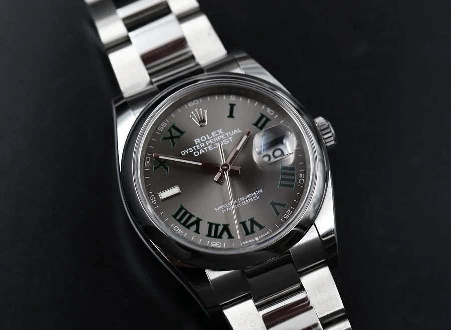 Rolex Oyster Perpetual Datejust 36 Wimbledon Oyster Smooth Bezel 126200