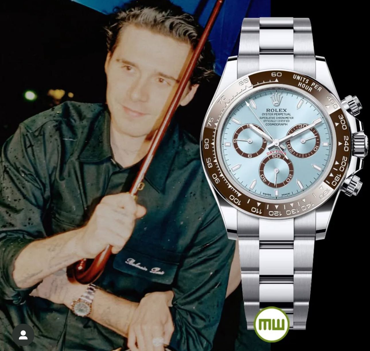 Rolex cosomograph Daytona platinum ice blue dial