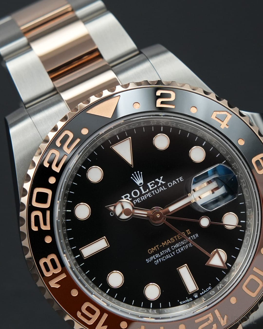 Rolex GMT Master 2 Back again with a latest Upgrade, 2024 ever rose edition comes with New 3 Link Stainless Steel bracelet.