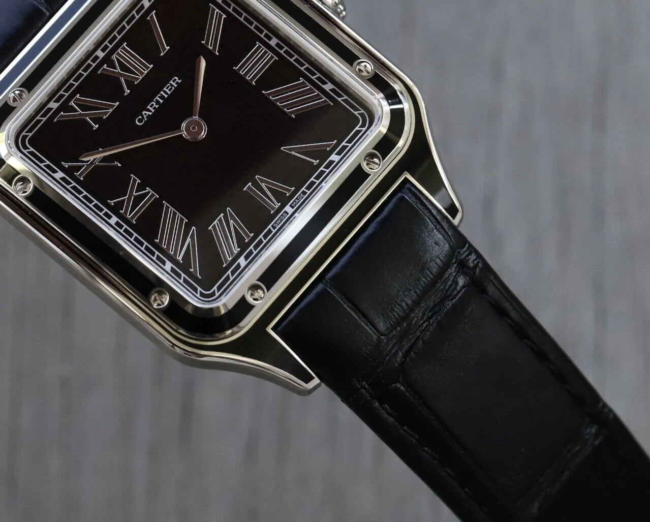 Cartier Santos Dumont Black Lacquer WSSA0046 - 2024