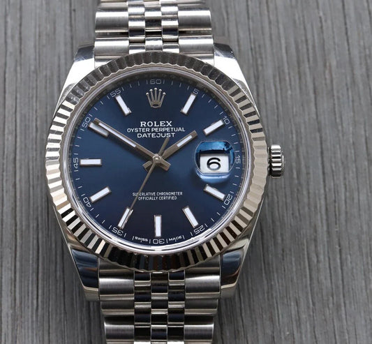 Rolex Datejust 41 DJ41 Blue Stick Jubilee 126334 - 2017