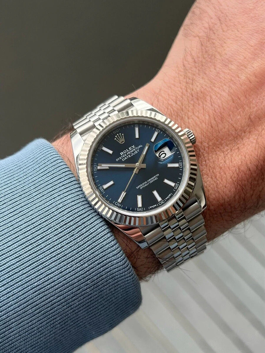 Rolex Datejust 41 DJ41 Blue Stick Jubilee 126334 - 2017