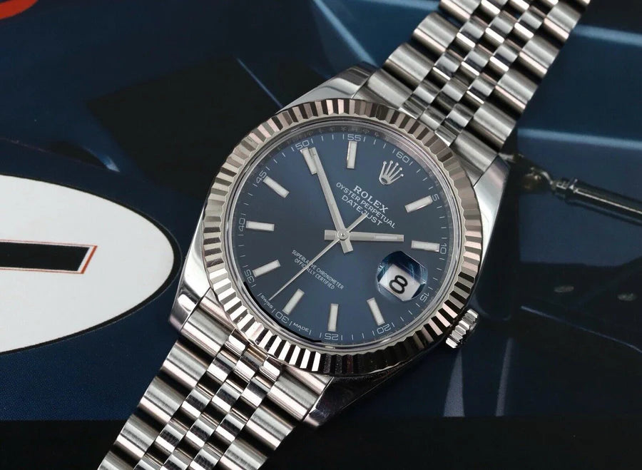 Rolex Datejust 41 DJ41 Blue Stick Jubilee 126334 - 2017