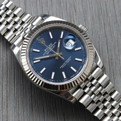 Rolex Datejust 41 DJ41 Blue Stick Jubilee 126334 - 2017
