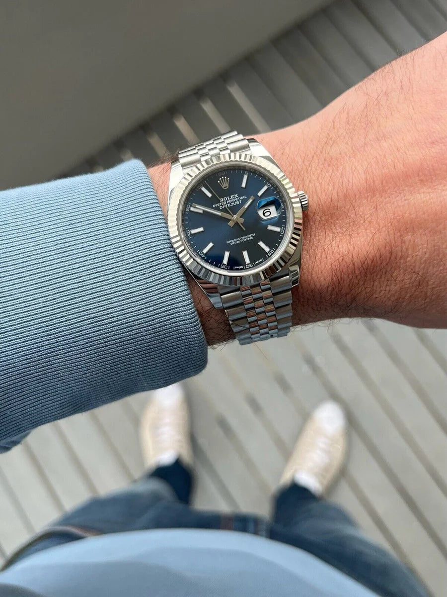 Rolex Datejust 41 DJ41 Blue Stick Jubilee 126334 - 2017
