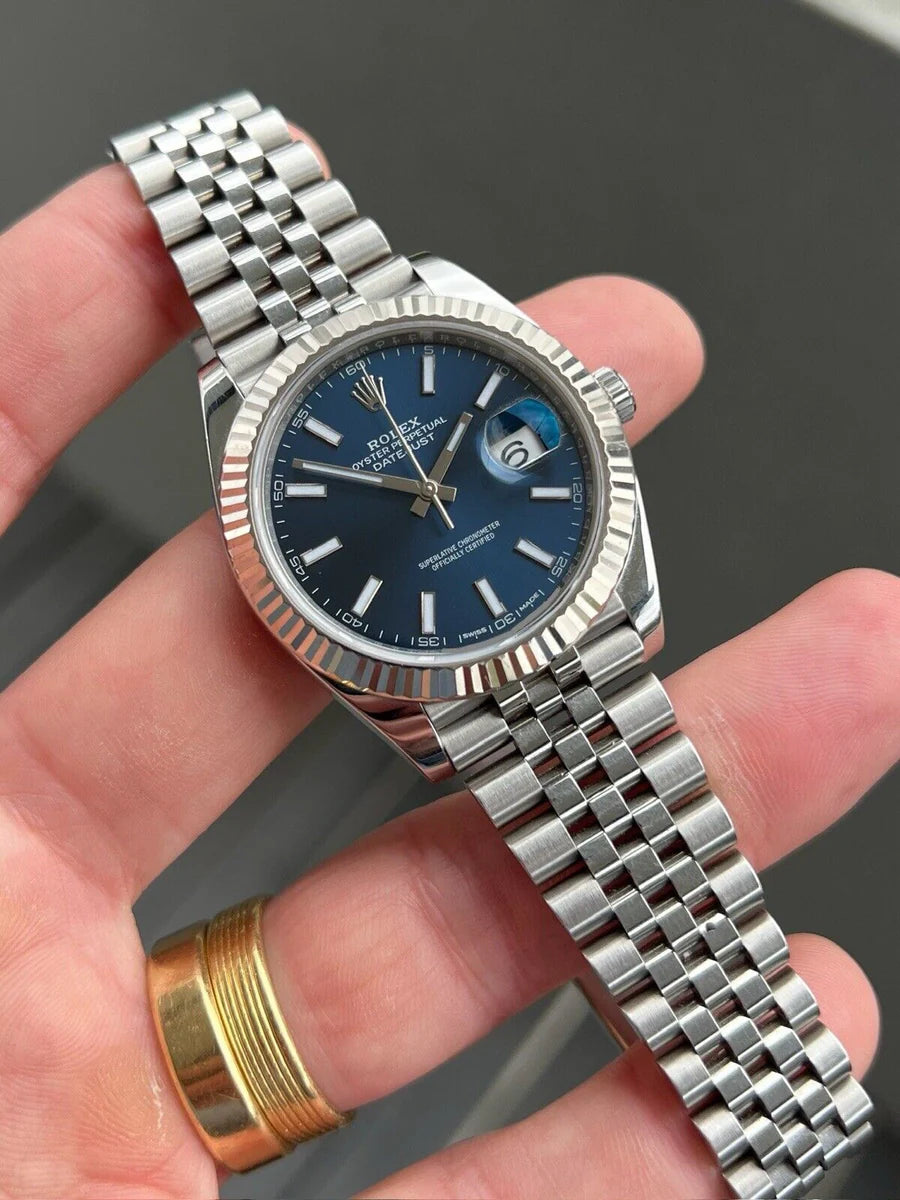 Rolex Datejust 41 DJ41 Blue Stick Jubilee 126334 - 2017