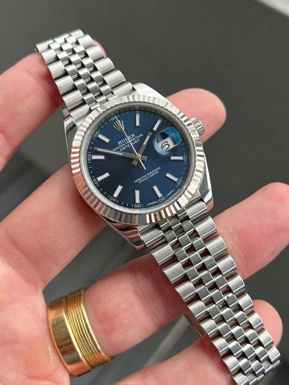 Rolex Datejust 41 DJ41 Blue Stick Jubilee 126334 - 2017