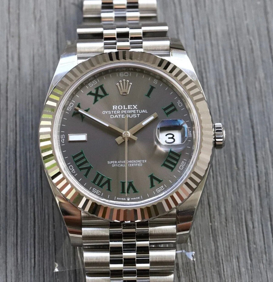 Rolex Datejust 41 DJ41 Wimbledon Dial on Jubilee 126334 – 2021