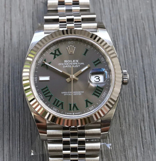 Rolex Datejust 41 DJ41 Wimbledon Dial on Jubilee 126334 – 2021