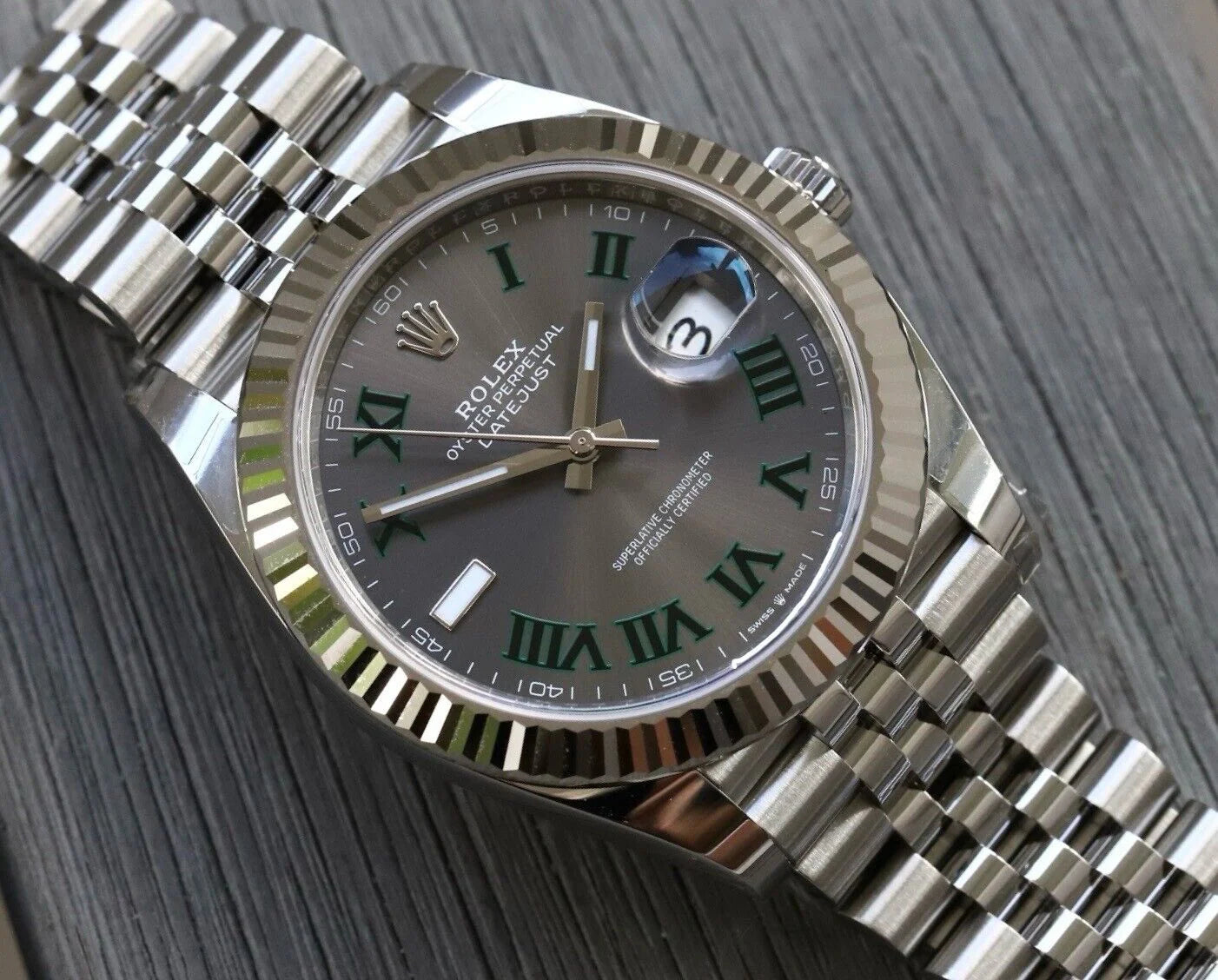 Rolex Datejust 41 DJ41 Wimbledon Dial on Jubilee 126334 – 2021