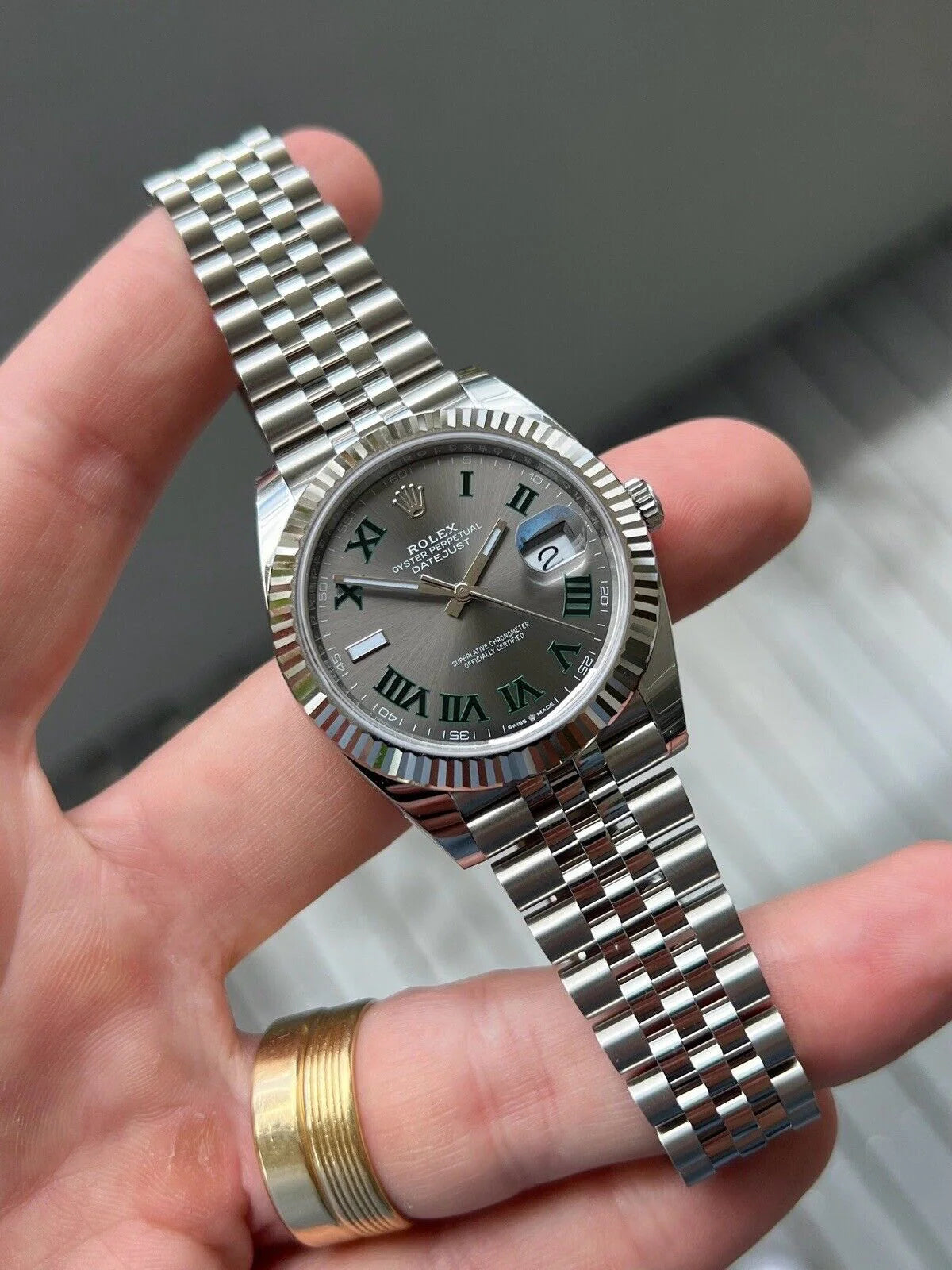 Rolex Datejust 41 DJ41 Wimbledon Dial on Jubilee 126334 – 2021