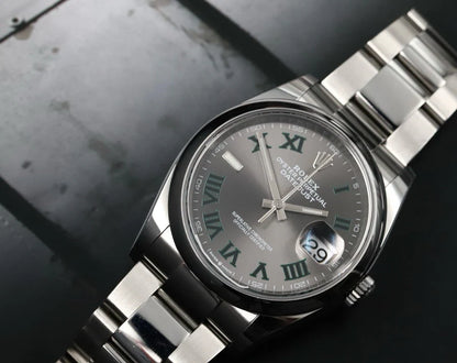 Rolex Oyster Perpetual Datejust 36 Wimbledon Oyster Smooth Bezel 126200