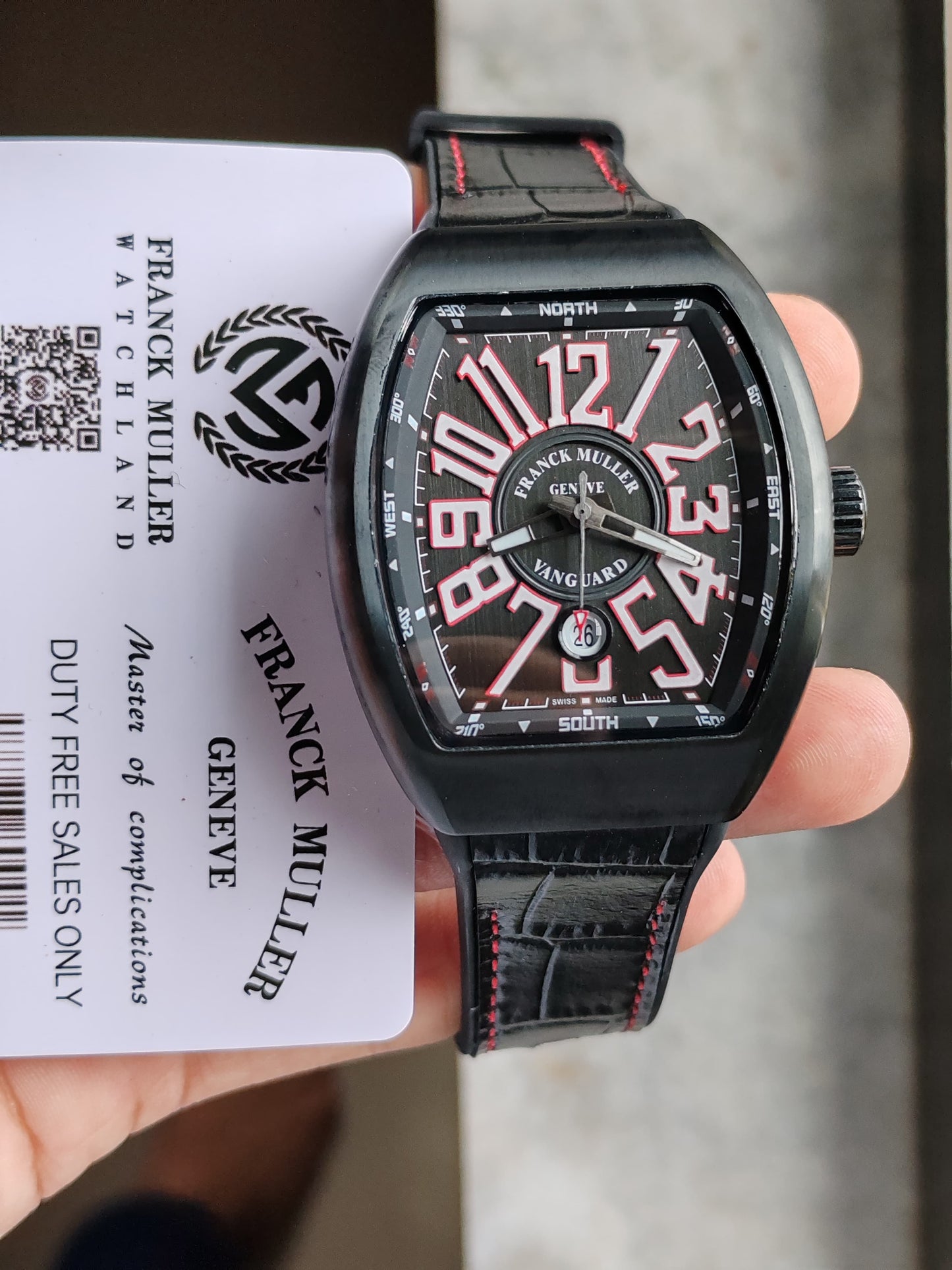 Franck Muller V45 Black Dracula 🧛🏻‍♂️ Limited Edition Vanguard Automatic For Him 💯 Japna Automatic Movement Premium Quality