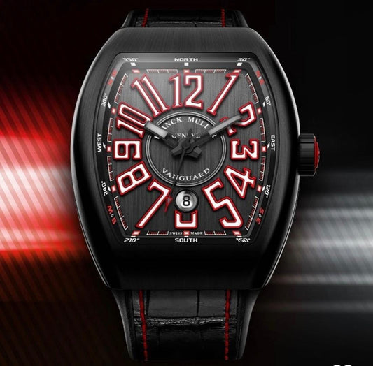 Franck Muller V45 Black Dracula 🧛🏻‍♂️ Limited Edition Vanguard Automatic For Him 💯 Japna Automatic Movement Premium Quality