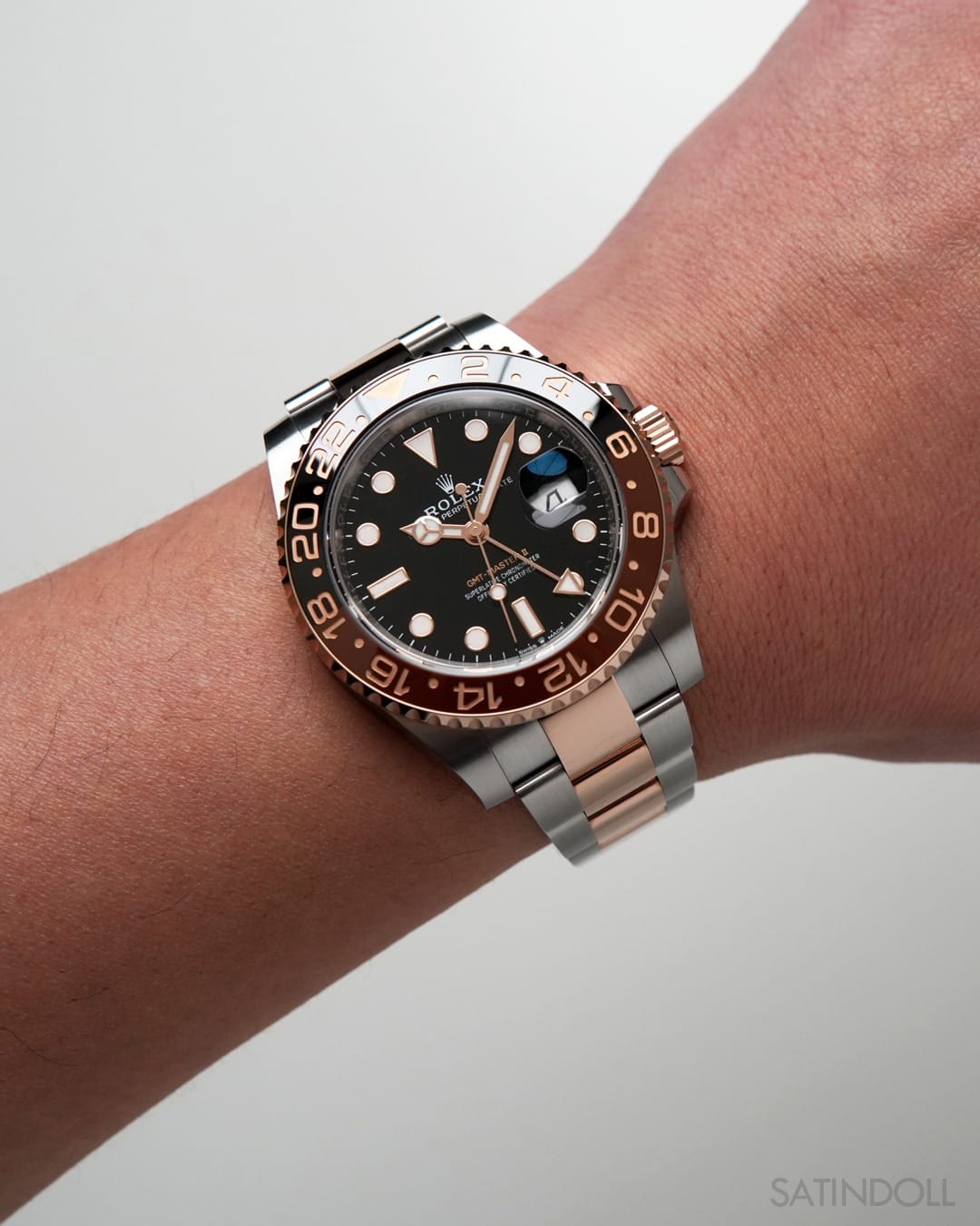 Rolex GMT Master 2 Back again with a latest Upgrade, 2024 ever rose edition comes with New 3 Link Stainless Steel bracelet.