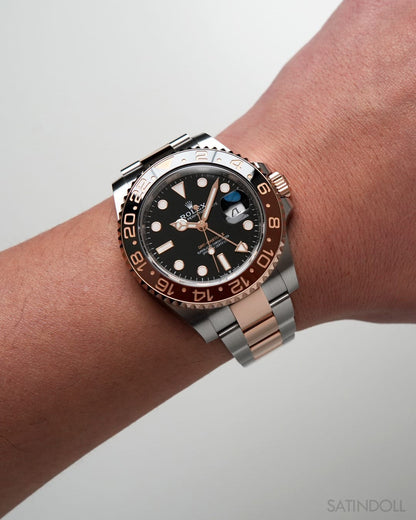 Rolex GMT Master 2 Back again with a latest Upgrade, 2024 ever rose edition comes with New 3 Link Stainless Steel bracelet.
